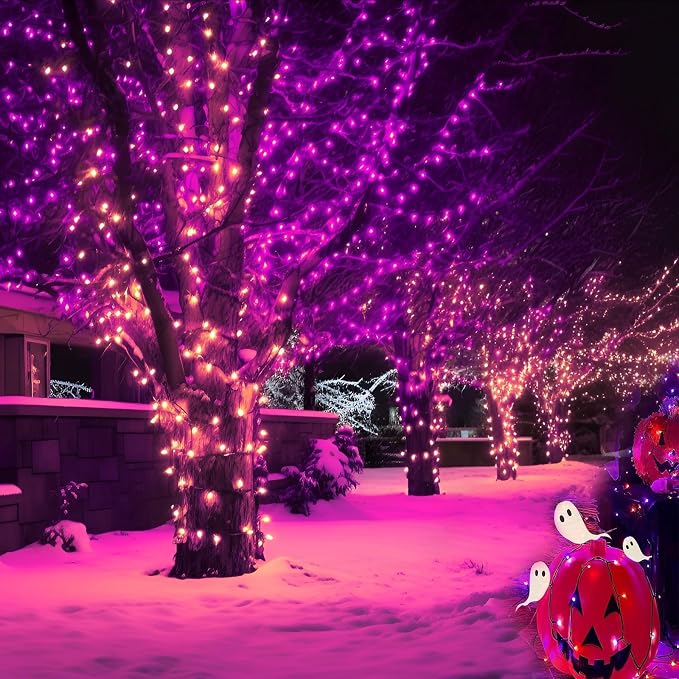 2-Pack Solar String Lights, 78Ft Extra-Long 200 LED Waterproof Solar Halloween - Image 9