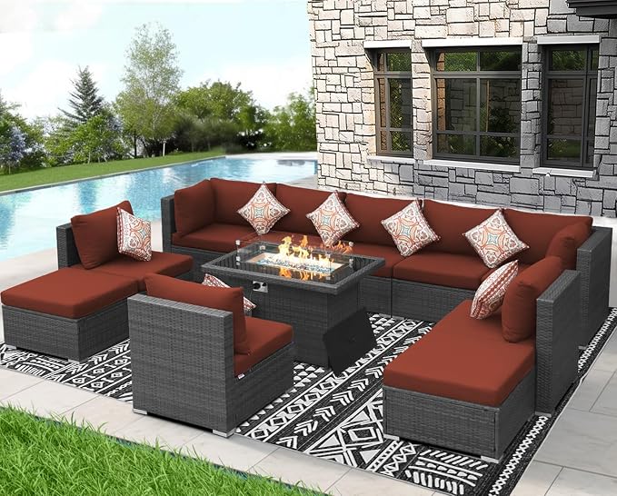 NICESOUL 11 Piece Outdoor Furniture Set - Image 2