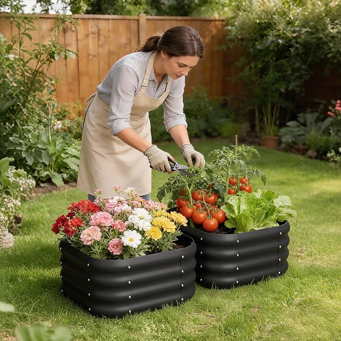 2-Pack 2x1ft Galvanized Raised Garden Bed, Outdoor Planter Bed, Metal Planter - Image 7