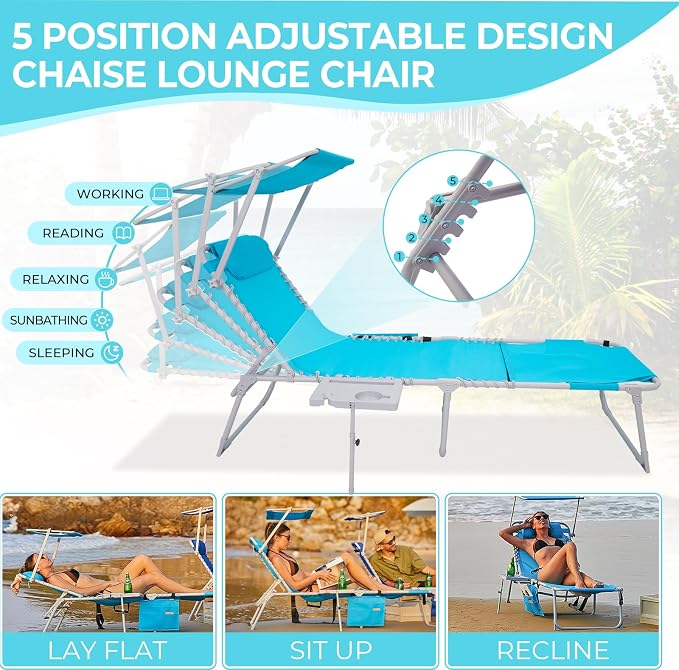 #WEJOY 4 in 1 Tanning Chair - Image 8