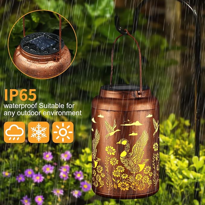 Solar Lanterns Outdoor Waterproof Garden Decor Birthday Gifts - Image 3