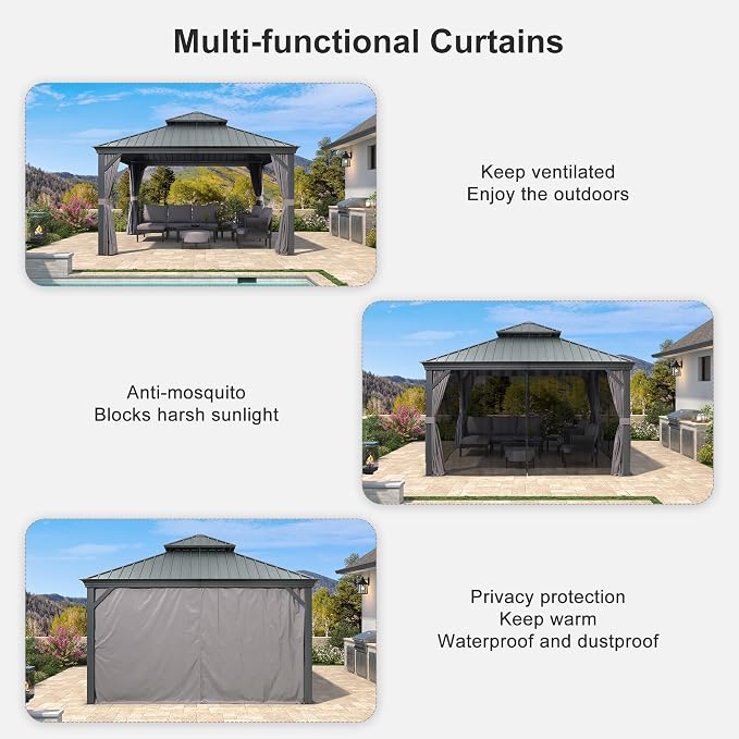 PURPLE LEAF 13' X 13' Gazebo - Image 3