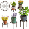 Plant Stand Indoor Outdoor 5 Pack Heavy Duty Metal Stand Multiple Plants by FILWH