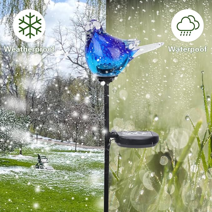 Afirst Solar Bluebird Garden Stake Lights - Image 4