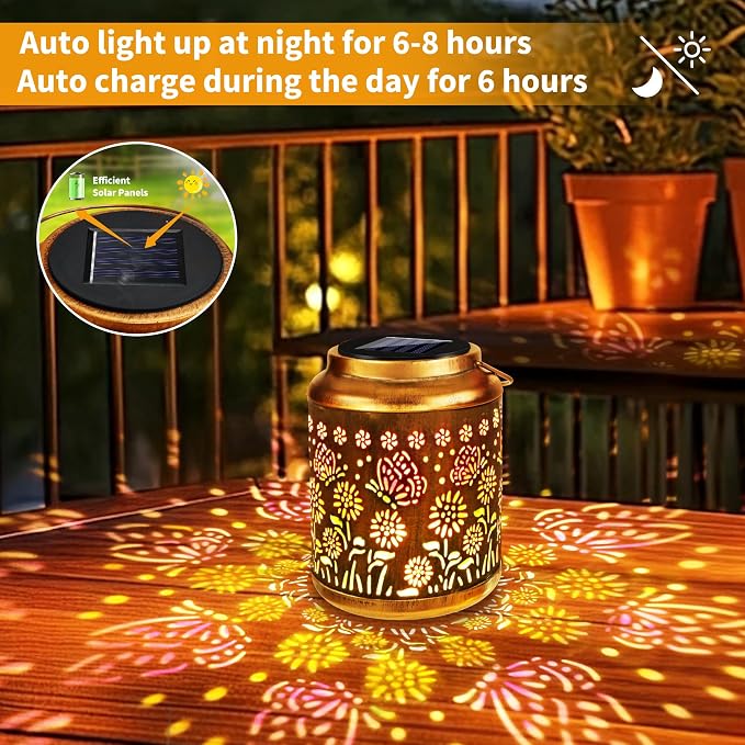 Brizled Butterfly Solar Lantern Lights - Image 5