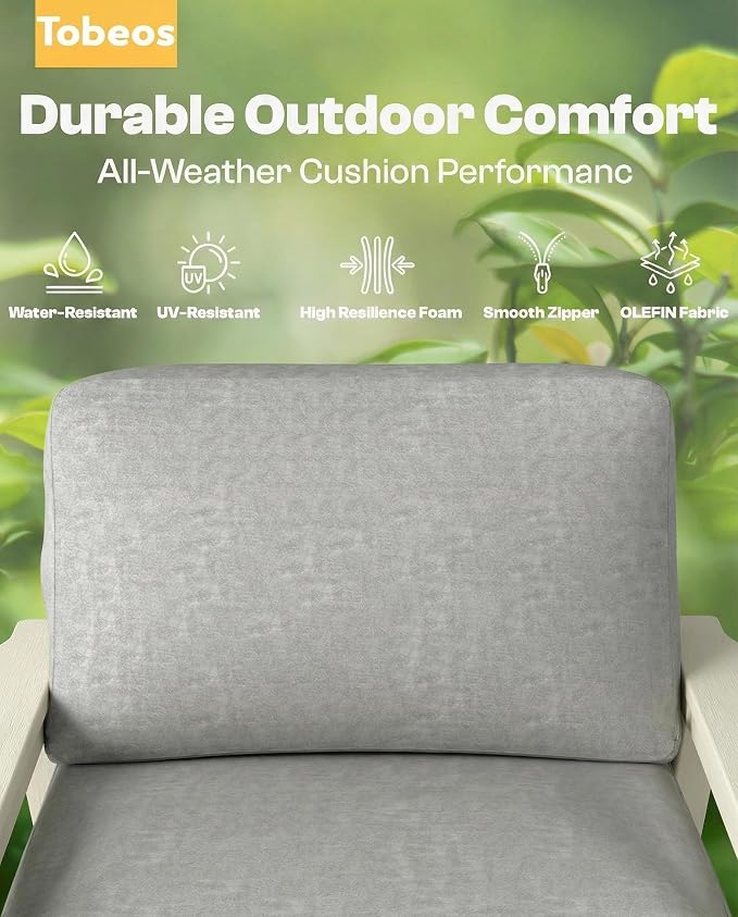 HDPE Patio Furniture Set 4 Seats, Outdoor Couch - Image 4