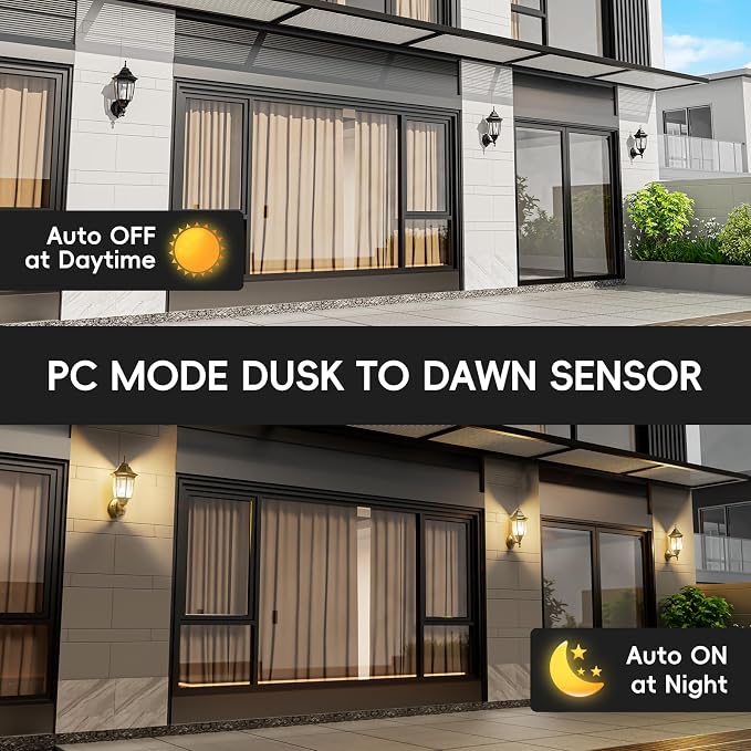 EMART Dusk to Dawn Outdoor Porch Light, Exterior Anti-Corrosion, Waterproof - Image 3