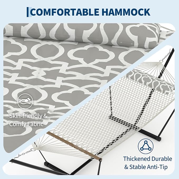 Heavy Duty 2 Person Double Hammock - Image 2