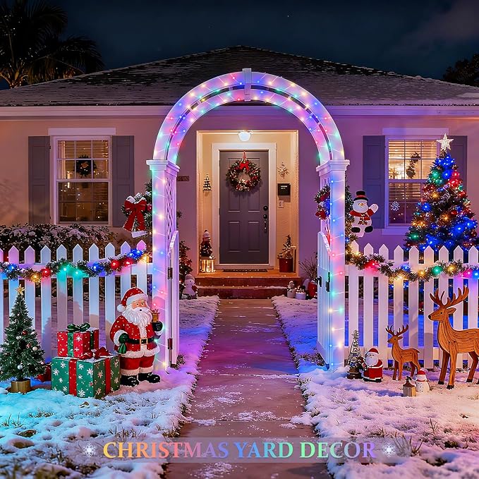 JMEXSUSS 2 Pack Solar Christmas Lights Outdoor Waterproof, Each 33FT 100 LED - Image 3