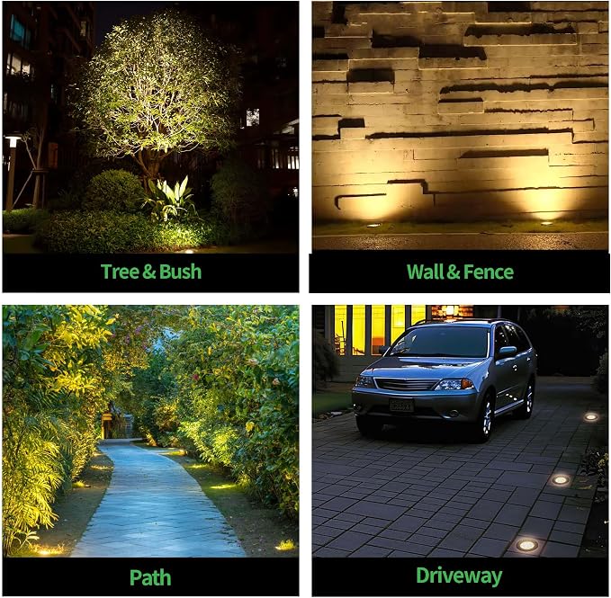 Well Lights Low Voltage, 12V In Ground LED Landscape Lights, IP67 Waterproof - Image 5