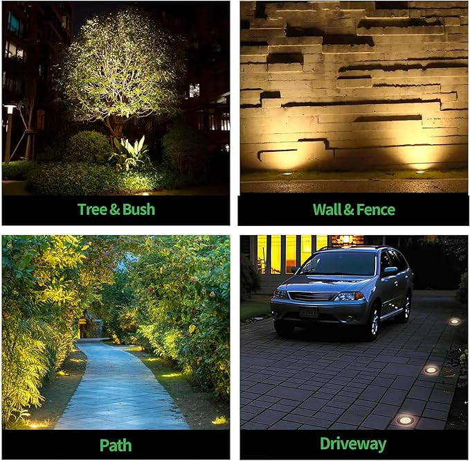 Low Voltage Well Lights LED, Bright 12V Landscape Lights Outdoor IP67 Waterproof - Image 5