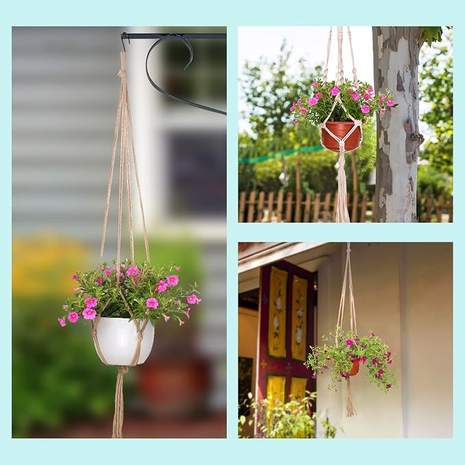 EBOOT 2 Pack 48 Inch Large Macrame Plant Hanger Rope to Hang Flower Pot Plant - Image 7
