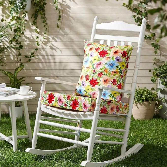 Hoteam 4 Set Outdoor Chair Patio Cushions 20 x 20 Inch Deep Seat Waterproof - Image 7