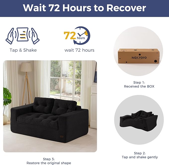 MAXYOYO 63" Loveseat Sofa Couch - Image 8