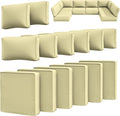 14 Pcs Outdoor Cushion Slipcovers Outdoor Patio Cushion Covers Replacement by Snubbull