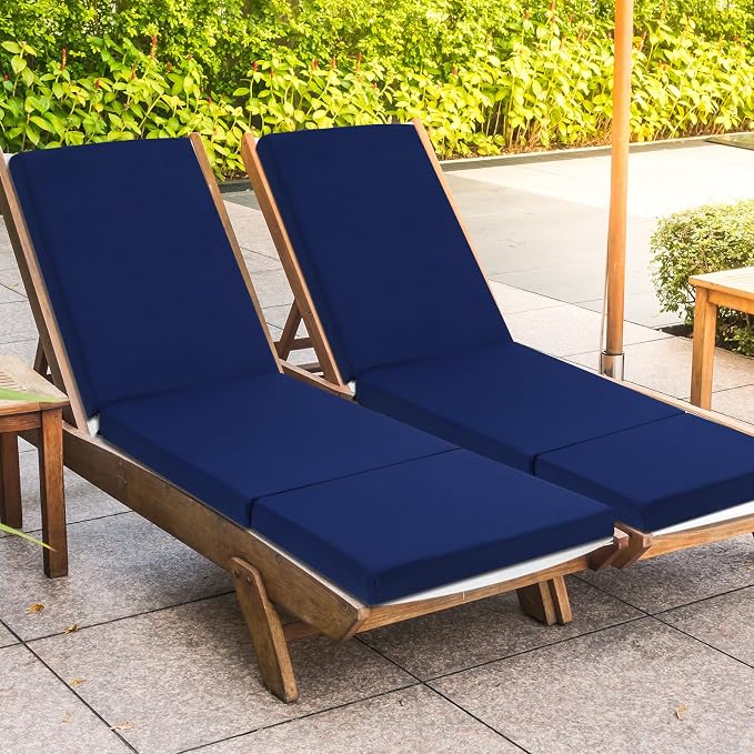 Pinkunn Chaise Lounge Cushion Waterproof Outdoor Lounge Chair Cushions 21 x 72 - Image 6