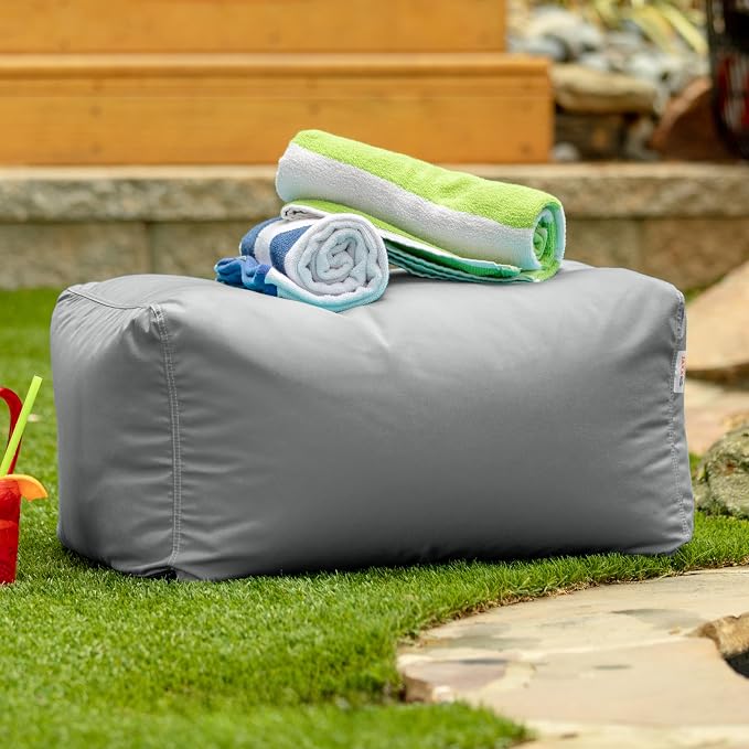 Jaxx Leon Outdoor Bean Bag Ottoman - Image 3