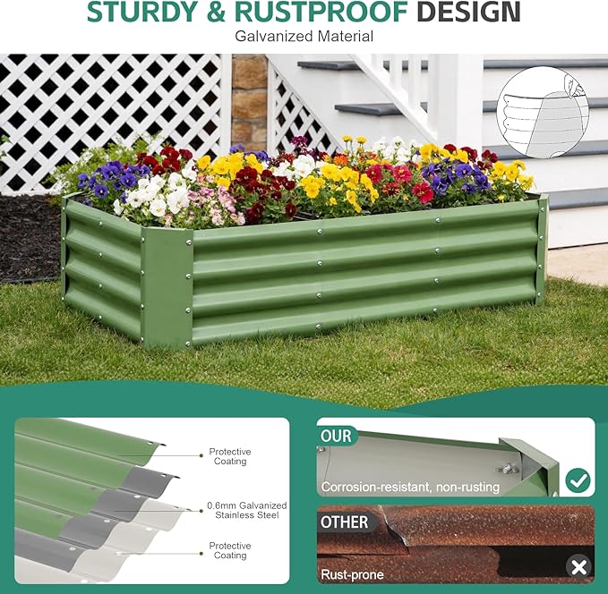 Galvanized Raised Garden Bed - Image 4
