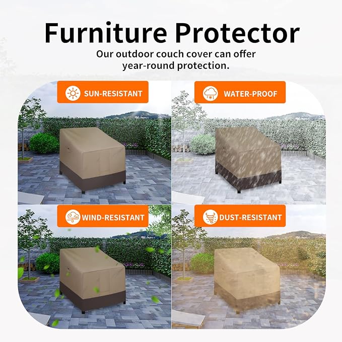 Easy-Going Outdoor Chair Cover Waterproof, Heavy Duty Patio Chair Cover - Image 5