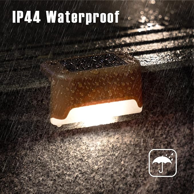 SOLPEX Solar Deck Lights 12 Pack, Waterproof Led Lights - Image 7