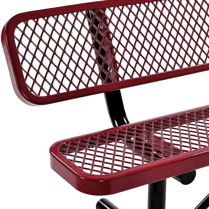 Global Industrial 6'L Heavy Duty Expanded Metal Mesh Bench - Image 6