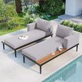 Harper & Bright Designs Outdoor Daybed Set Multifunctional Lounge Bed Furniture by HarperBrightDesigns
