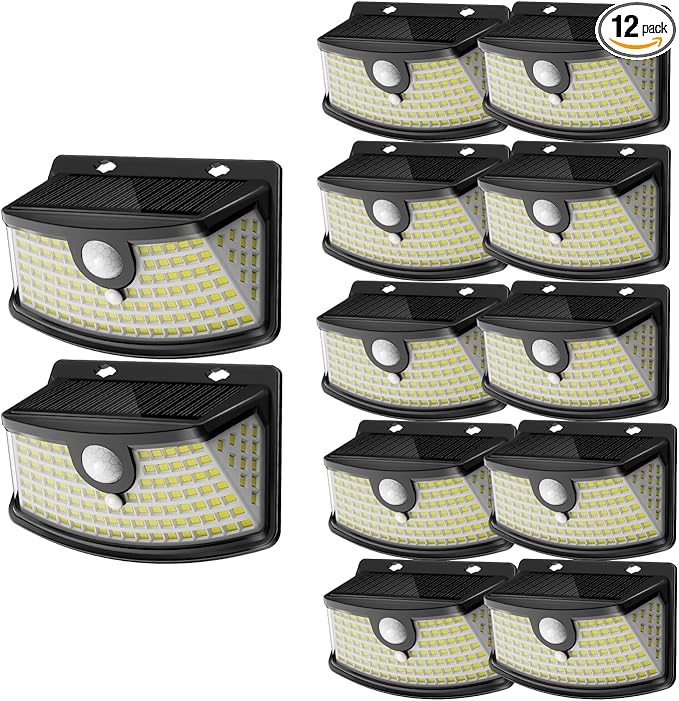 Aootek New Solar Motion Sensor Lights 120 LEDs by Lightupeveryconer