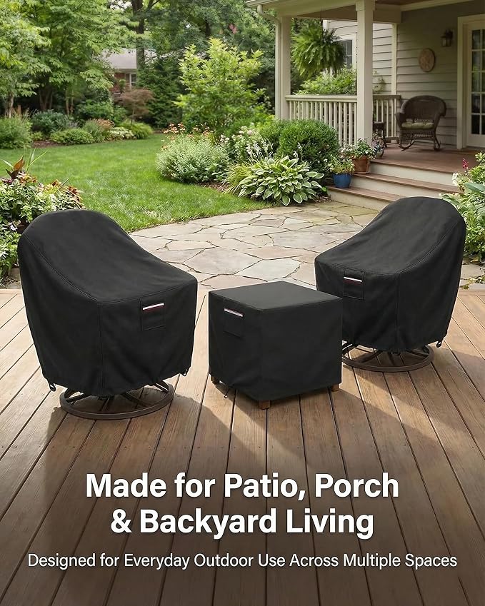 Patio Furniture Covers Set for 3-Piece Bistro Sets, Heavy-Duty 600D Waterproof - Image 5
