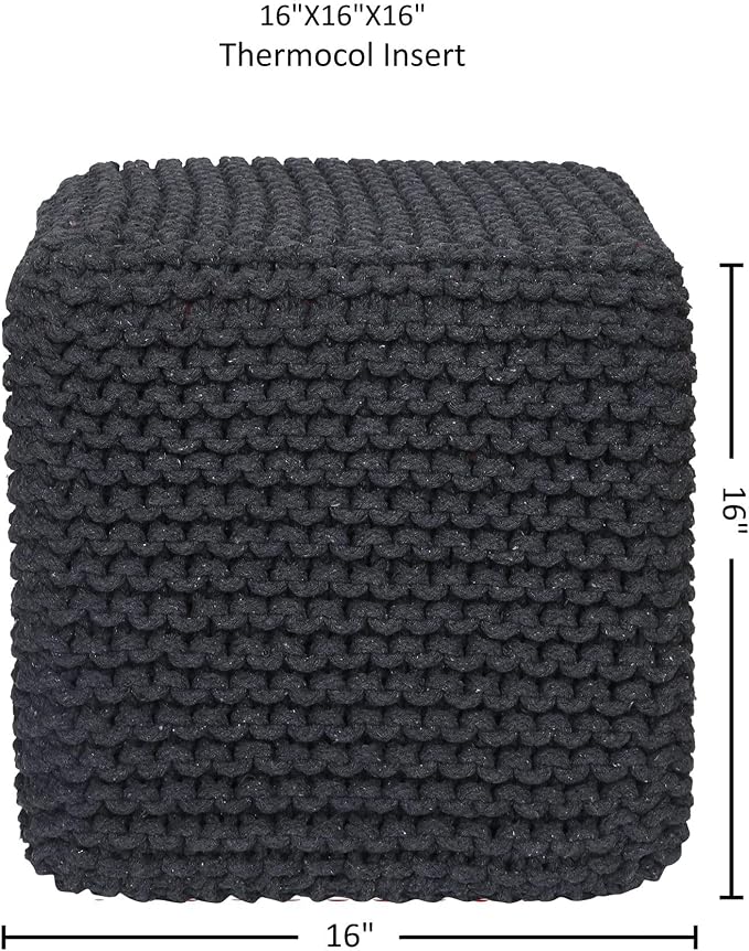 REDEARTH · Cube Pouf Foot Stool Ottoman - Image 3