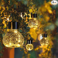 GIGALUMI Hanging Solar Lantern, 4 Pack Outdoor Christmas Decorations, Hanging by GIGALUMI
