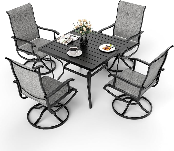 5-Piece Outdoor Dining Set, Patio Furniture Set - Image 2