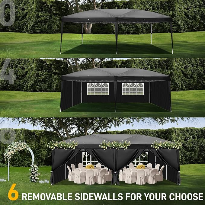 Outvita 10x20ft Pop Up Canopy Tent, Outdoor Instant Shelter Folding Canopy - Image 7