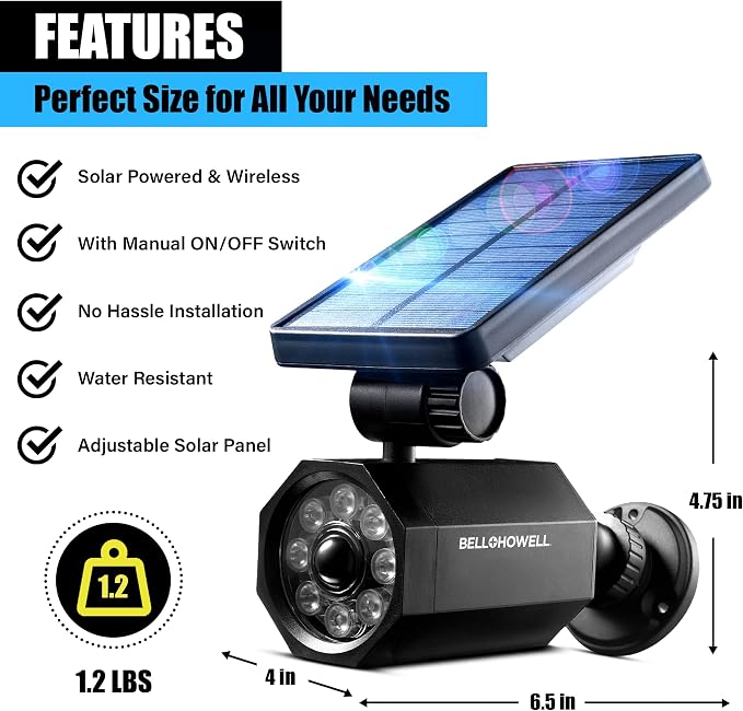 Bell+Howell Bionic Spotlight Motion Solar Spot Lights Outdoor Waterproof - Image 7