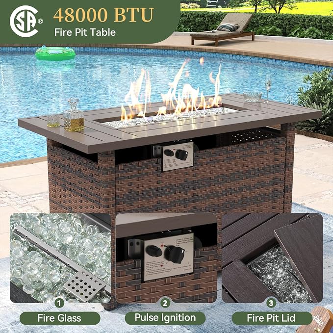 Aoxun 8 Piece Patio Furniture Set - Image 4