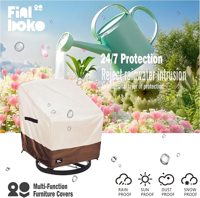 Outdoor Chair Covers, 100% Waterproof Heavy Duty Patio Furniture Covers - Image 3