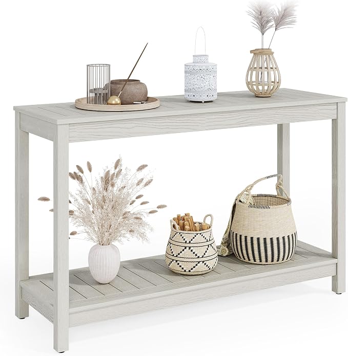 DWVO 48" Console Table, HIPS Material Indoor Outdoor Multifunctional Buffet Bar by DWVO