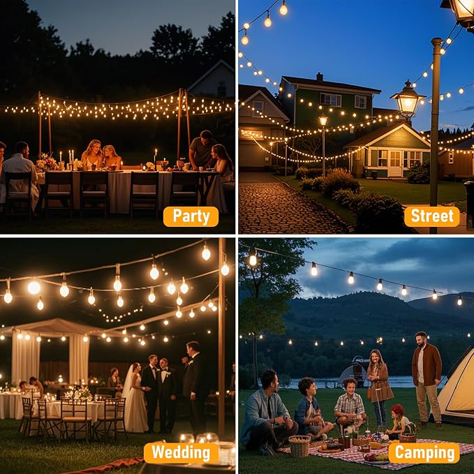 Solar String Lights Outdoor Waterproof, 100FT Solar Powered Outdoor Lights - Image 6