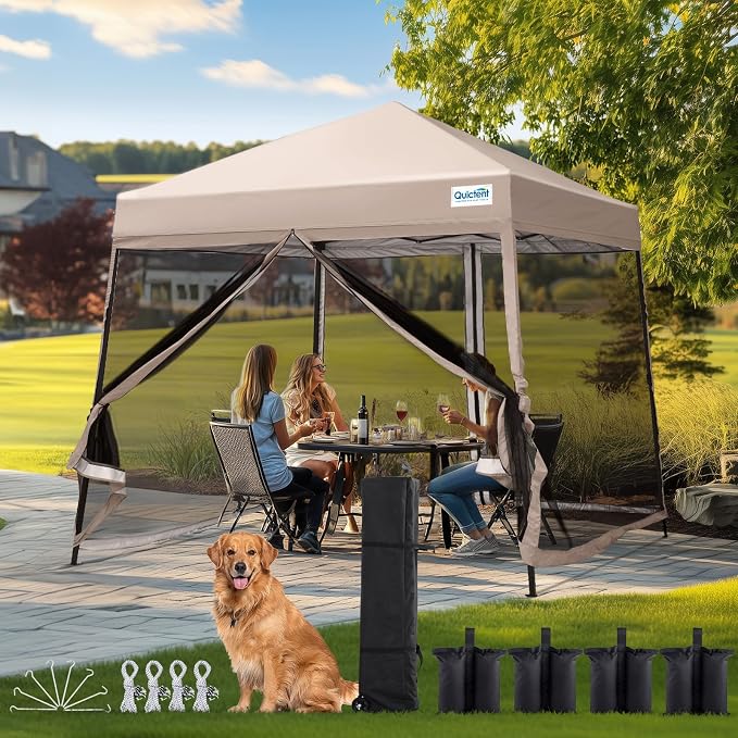 Quictent 9'x9' Pop up Screened Canopy Tent by QUICTENT