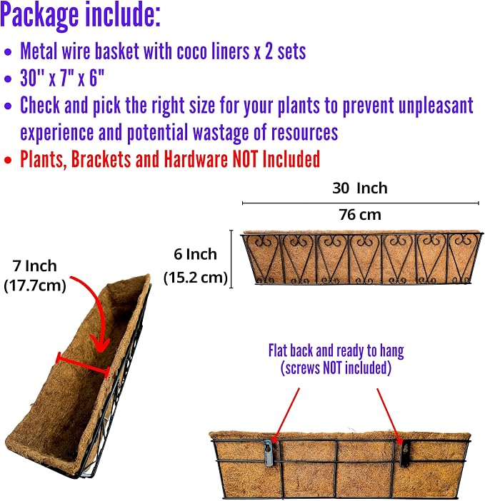 LaLaGreen Outdoor Wall Planters - Image 2