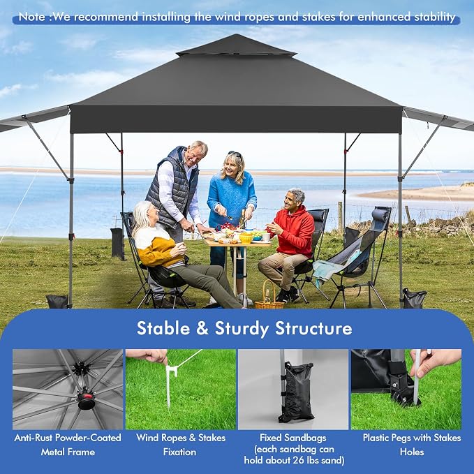 Tangkula 10x17.6 Ft Pop Up Canopy - Image 7