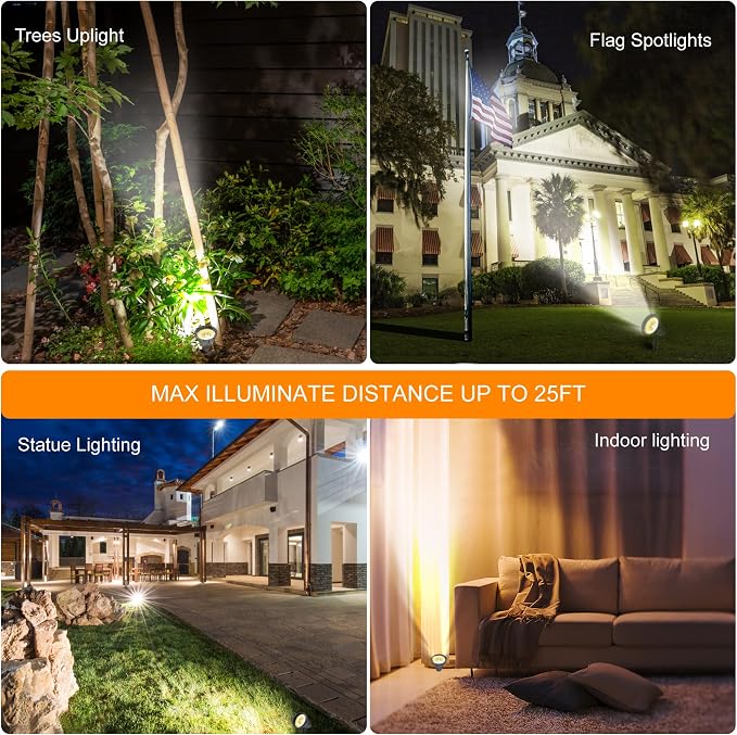 SUNLONG Solar Spotlights Outdoor Waterproof Bright Solar Wall Lights Led - Image 5