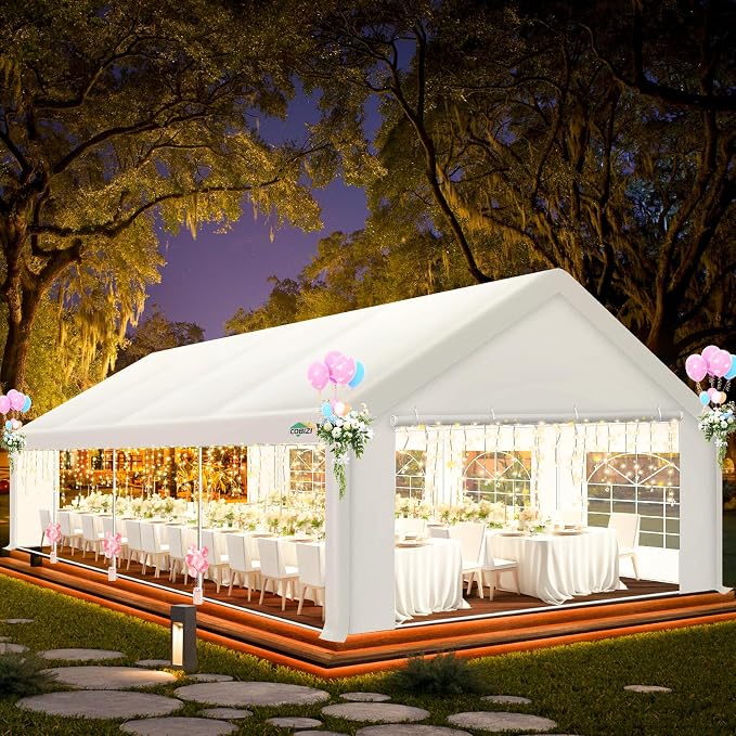 COBIZI 20x30 ft Party Tent Heavy Duty, Large Outdoor Event Tents - Image 8