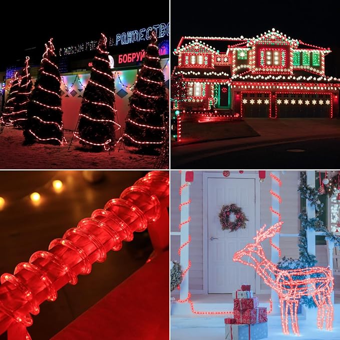 100ft LED Rope Lights Outdoor, 720 LED Connectable and Flexible Tube Lights - Image 7