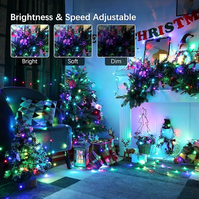 Joomer Christmas String Lights - 32FT 100LED Plug-in RGB String Lights - Image 3