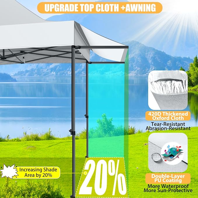 COBIZI 10x10 Pop Up Canopy Tent - Image 3