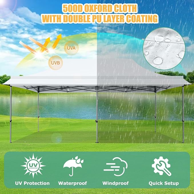 COBIZI 10x20 Pop Up Canopy Tent - Image 9