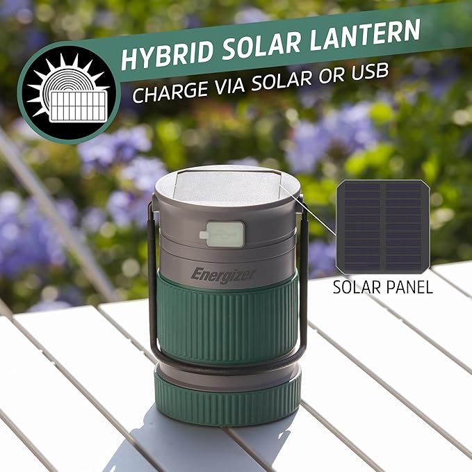 Energizer S-500 Hybrid Power Camping Lantern, Rechargeable, or AA Battery - Image 2