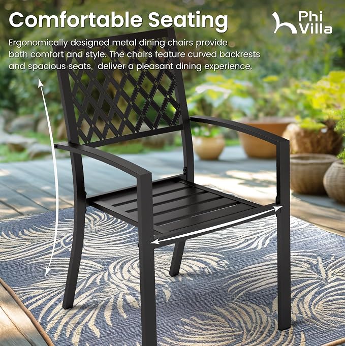 PHI VILLA 7 Pieces Outdoor Dining Set - Image 8