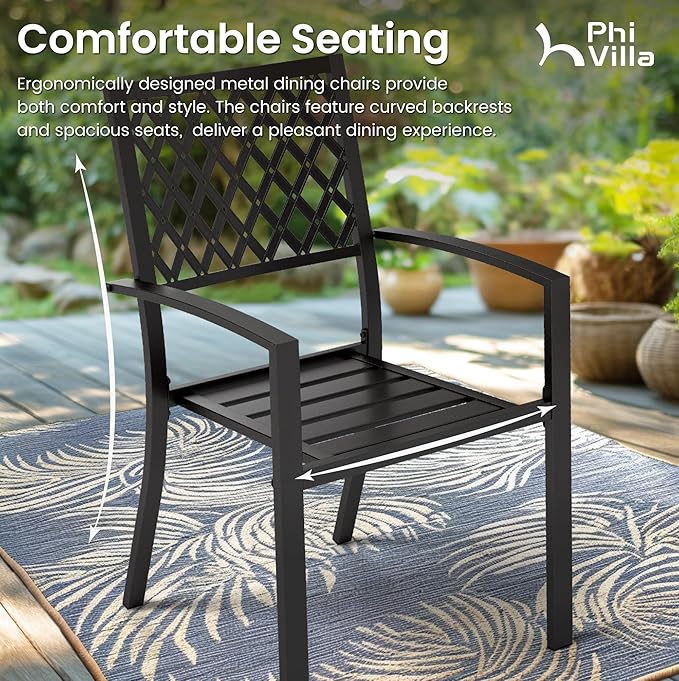 PHI VILLA 7 Piece Outdoor Dining Set - Image 3
