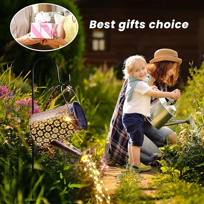 2 Pack Solar Watering Can Lights - Image 5
